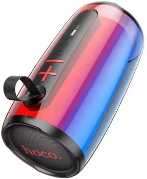 Портативная акустика Hoco HC18 BT, 10 Вт, AUX, USB, microSD, Bluetooth, подсветка, черный