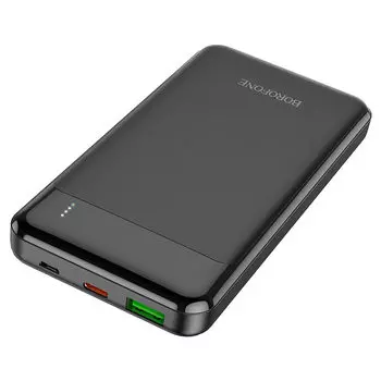 Портативный аккумулятор (Powerbank) Borofone BJ19, 10000mAh, 1xUSB, 3A, Type-C, QC, PD, белый (974443381597)