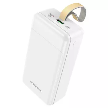 Портативный аккумулятор (Powerbank) Borofone BJ19B Incredible, 30000mAh, 2xUSB, 3A, Type-C, QC, белый (BJ19BW)