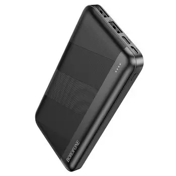 Портативный аккумулятор (Powerbank) Borofone BJ27 Pindar, 10 А·ч, 2xUSB, 2.1А, черный (6974443387995)