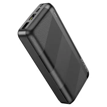 Портативный аккумулятор (Powerbank) Borofone BJ27A, 20 А·ч, 2xUSB, 2.1А, Type-C, QC, черный (6974443388015)
