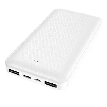 Портативный аккумулятор (Powerbank) Borofone BJ3, 10 А·ч, 2xUSB, 2А, белый (6931474736857)