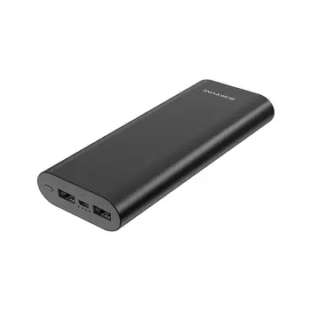 Портативный аккумулятор (Powerbank) Borofone BT19B, 20000mAh, 2xUSB, 2A, черный (828275)