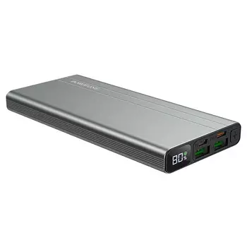 Портативный аккумулятор (Powerbank) Borofone BT34 Velocity, 10000mAh, 2xUSB, 3A, Type-C, QC, PD, серый