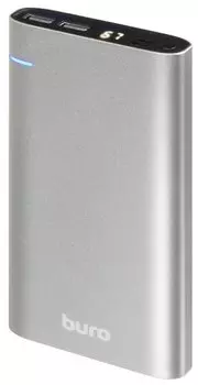 Портативный аккумулятор (Powerbank) Buro RCL-21000, 21000mAh, 2xUSB, 2.1A, темно-серый