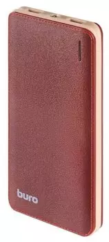 Портативный аккумулятор (Powerbank) Buro T4-10000, 10000 мА·ч, 2xUSB, 2А, черный (T4-10000-BK)
