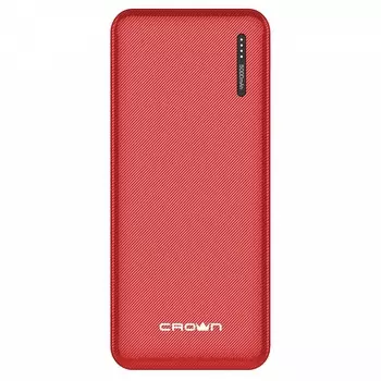 Портативный аккумулятор (Powerbank) Crown CMPB-5000, 5000mAh, 1xUSB, 2.1A, Type-C, красный