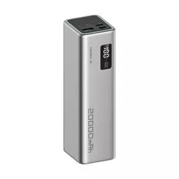 Портативный аккумулятор (Powerbank) CUKTECH 15 SE, 20000 мА·ч, 3xUSB, 3А, Type-C, QC, PD, серебристый (CUKP200XGLGR)
