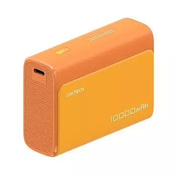 Портативный аккумулятор (Powerbank) CUKTECH PB100, 10000 мА·ч, 2xUSB, 3А, Type-C, оранжевый (CUK0PB100DOG)