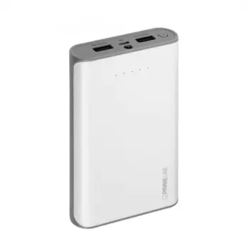 Портативный аккумулятор (Powerbank) Deppa 3352, 12000mAh, 2xUSB, 2.5A, белый (3352)