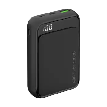 Портативный аккумулятор (Powerbank) Deppa NRG Turbo Compact, 10000mAh, 1xUSB, 3A, Type-C, QC, PD, черный (33555)
