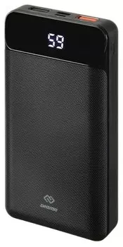 Портативный аккумулятор (Powerbank) Digma DG-20000-PL, 20000 мА·ч, 2xUSB, 3А, Type-C, QC, PD, черный (DG-20000-PL-BK)