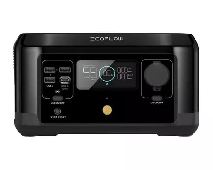 Портативный аккумулятор (Powerbank) EcoFlow RIVER mini, 8300mAh, 6, 10A, Type-C, QC, черный (EFR420)