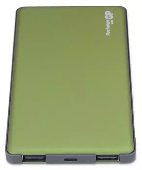Портативный аккумулятор (Powerbank) GP MP05MA,, 5000 мА·ч, 2xUSB, 2.1А, красный,оливковый (MP05MAG)