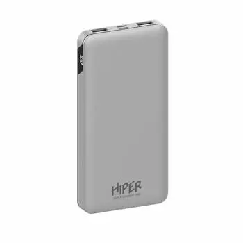 Портативный аккумулятор (Powerbank) Hiper MFX 10000, 10000mAh, 2xUSB, 3A, Type-C, QC, PD, серебристый (MFX 10000 SILVER)