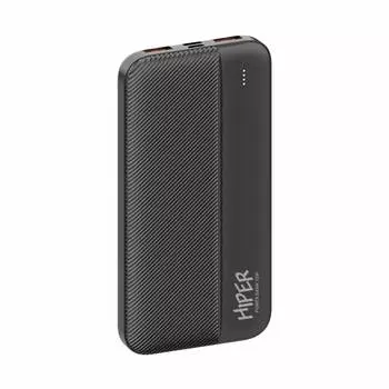 Портативный аккумулятор (Powerbank) HIPER SM10000, 10000 мА·ч, 2xUSB, 2.1А, черный (SM10000 BLACK)