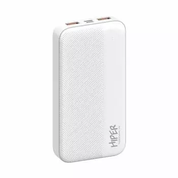 Портативный аккумулятор (Powerbank) HIPER SM20000, 20000 мА·ч, 2xUSB, 2.1А, белый (SM20000 WHITE)