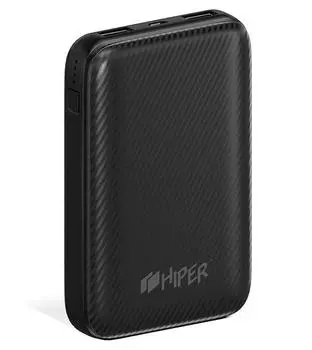 Портативный аккумулятор (Powerbank) HIPER SPX10000, 10000mAh, 2xUSB, 3A, Type-C, QC, PD, черный