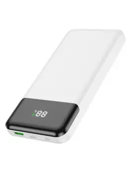 Портативный аккумулятор (Powerbank) Hoco J102, 10 А·ч, 1xUSB, 3A, Type-C, QC, PD, белый