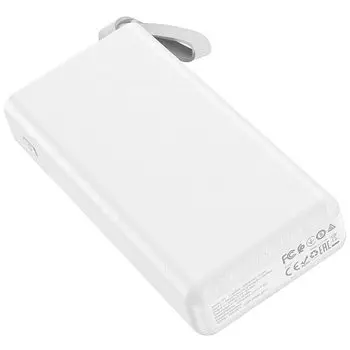 Портативный аккумулятор (Powerbank) Hoco J73 Powerful, 30000mAh, 1xUSB, 2A, белый (739421)