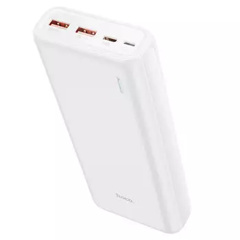 Портативный аккумулятор (Powerbank) Hoco J80A, 20000mAh, 2xUSB, 3A, QC, PD, белый (750242)