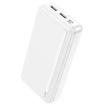 Портативный аккумулятор (Powerbank) Hoco J91A, 20000mAh, 2xUSB, 2.1A, QC, белый (6931474769930)
