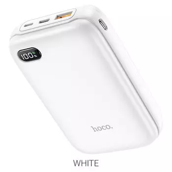 Портативный аккумулятор (Powerbank) Hoco Q2A Galax, 20000mAh, 1xUSB, 3A, Type-C, QC, PD, белый (743855)