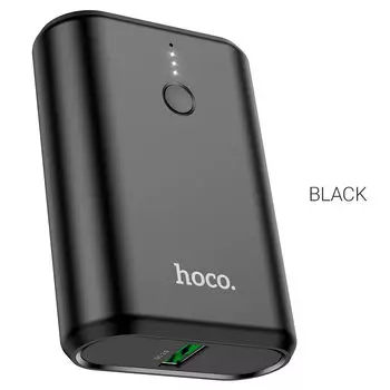 Портативный аккумулятор (Powerbank) Hoco Q3 Mayflower, 10000mAh, 1xUSB, 3A, QC, PD, черный (742896)