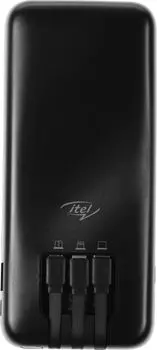 Портативный аккумулятор (Powerbank) ITEL Super Slim Star100C, 10 А·ч, 2xUSB, 2.1А, QC, черный (1911887)