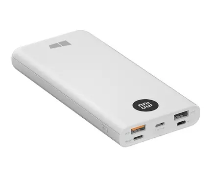 Портативный аккумулятор (Powerbank) More Choice PB31S, 10000mAh, 2xUSB, 3A, Type-C, QC, PD, белый