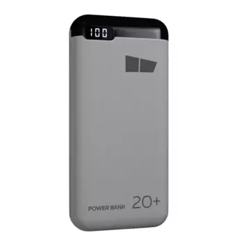 Портативный аккумулятор (Powerbank) More Choice PB32S-20, 20000mAh, 2xUSB, QC, PD, белый (PB32S-20W)