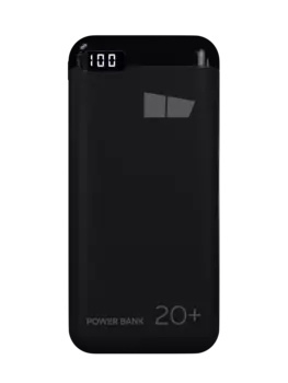 Портативный аккумулятор (Powerbank) More Choice PB32S-20, 20 А·ч, 2xUSB, 3А, Type-C, QC, PD, черный (PB32S-20BL)