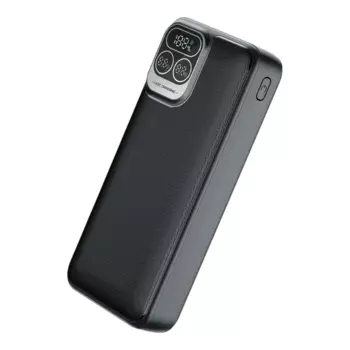 Портативный аккумулятор (Powerbank) Perfeo Atomic Age, 20000 мА·ч, 2xUSB, 5А, Type-C, QC, PD, черный (PF_E1476)