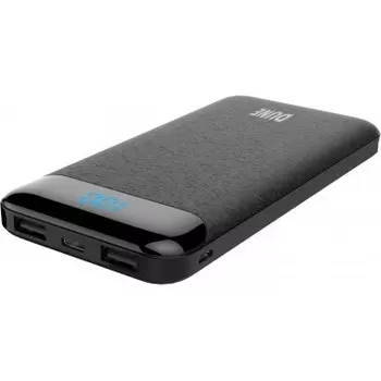 Портативный аккумулятор (Powerbank) Perfeo Dune, 10000mAh, 4xUSB, 2.1A, Type-C, черный (PF_B4881)