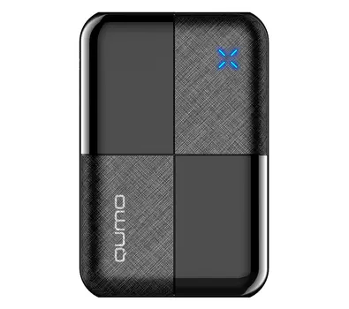 Портативный аккумулятор (Powerbank) Qumo PowerAid S6000, 6000mAh, 2xUSB, 2.1A, черный (30717)