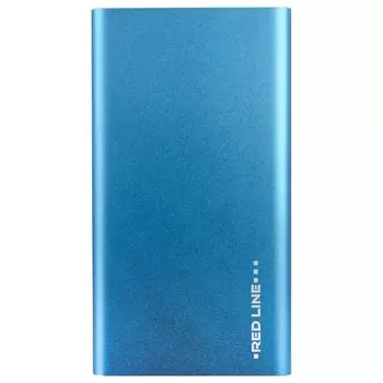 Портативный аккумулятор (Powerbank) Red Line J01 4000 mAh, голубой, 4000mAh, 1xUSB, 1A, синий (УТ000009487)