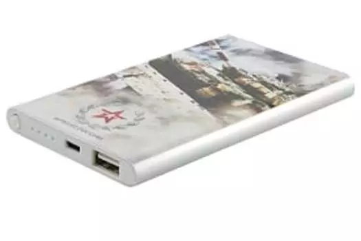 Портативный аккумулятор (Powerbank) Red Line J01 Армия России №11, 4000mAh, 1xUSB, 1A, серебристый