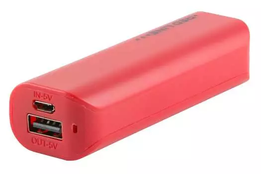 Портативный аккумулятор (Powerbank) Red Line R-3000, 3000mAh, 1xUSB, 1A, красный (УТ000008706)