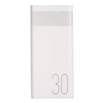 Портативный аккумулятор (Powerbank) Remax RPP-320, 30000mAh, 3xUSB, 3A, Type-C, QC, белый (6954851243045)