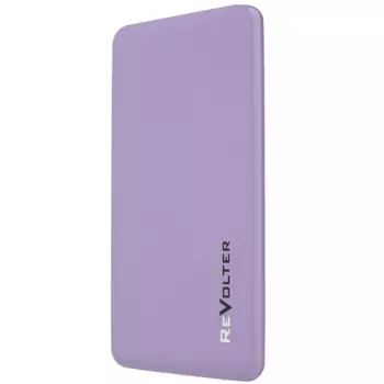 Портативный аккумулятор (Powerbank) ReVolter 5000, 5000mAh, 1xUSB, 2.1A, фиолетовый