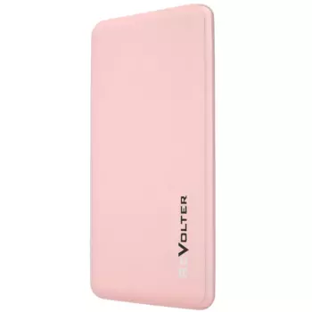 Портативный аккумулятор (Powerbank) ReVolter 5000, 5000mAh, 1xUSB, 2.1A, розовый