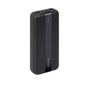 Портативный аккумулятор (Powerbank) RivaCase VA2081, 20000mAh, 2xUSB, 2.1A, Type-C, черный