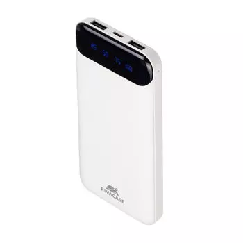Портативный аккумулятор (Powerbank) RivaCase VA2240, 10000mAh, 2xUSB, 2A, белый