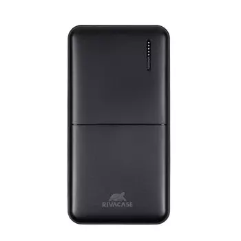 Портативный аккумулятор (Powerbank) RivaCase VA2532, 10000mAh, 2xUSB, 3A, Type-C, QC, PD, черный