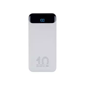 Портативный аккумулятор (Powerbank) RivaCase VA2540, 10000mAh, 2xUSB, 3A, Type-C, QC, PD, белый