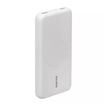 Портативный аккумулятор (Powerbank) RivaCase VA2601, 10 А·ч, 4xUSB, 3А, Type-C, QC, PD, QI, белый