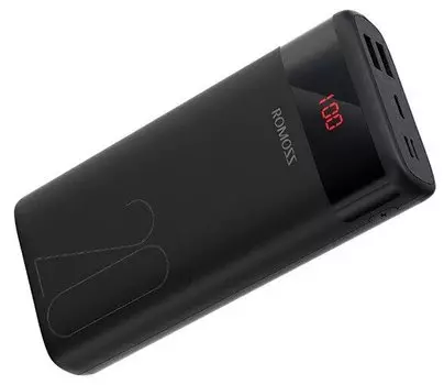 Портативный аккумулятор (Powerbank) Romoss Ares, 20000mAh, 2xUSB, 2.1A, QC, QI, черный (PAS20-102-2135)