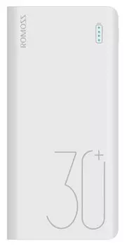 Портативный аккумулятор (Powerbank) Romoss Sense 8 plus, 30000 мА⋅ч, 3xUSB, 3A, Type-C, QC, белый (PH30 PRO)