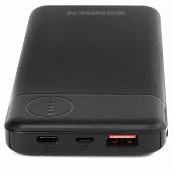 Портативный аккумулятор (Powerbank) SONNEN K701PD, 10000mAh, 2xUSB, 3A, Type-C, QC, черный (4606224297293)