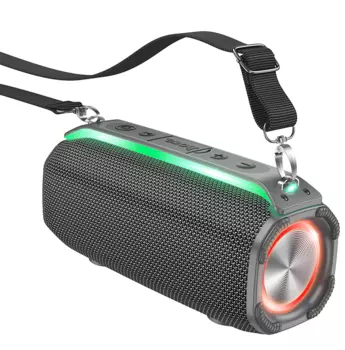 Портативная акустика Hoco HC23, 10 Вт, FM, microSD, Bluetooth, подсветка, серый